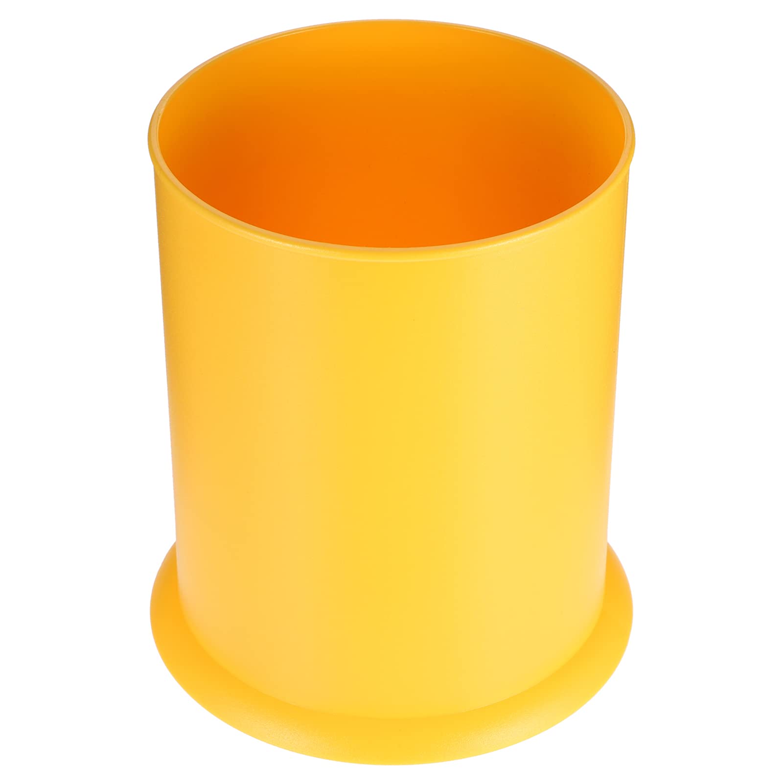 HEMOTON Kitchen Utensil Holder - Plastic Silverware Caddy with Drain Holes for Chopsticks, Forks, Spoons - Countertop Cutlery Organizer for Home & Restaurant Use (Yellow) | Perfect for Kitchen Counter Organization & Dining Table Storage