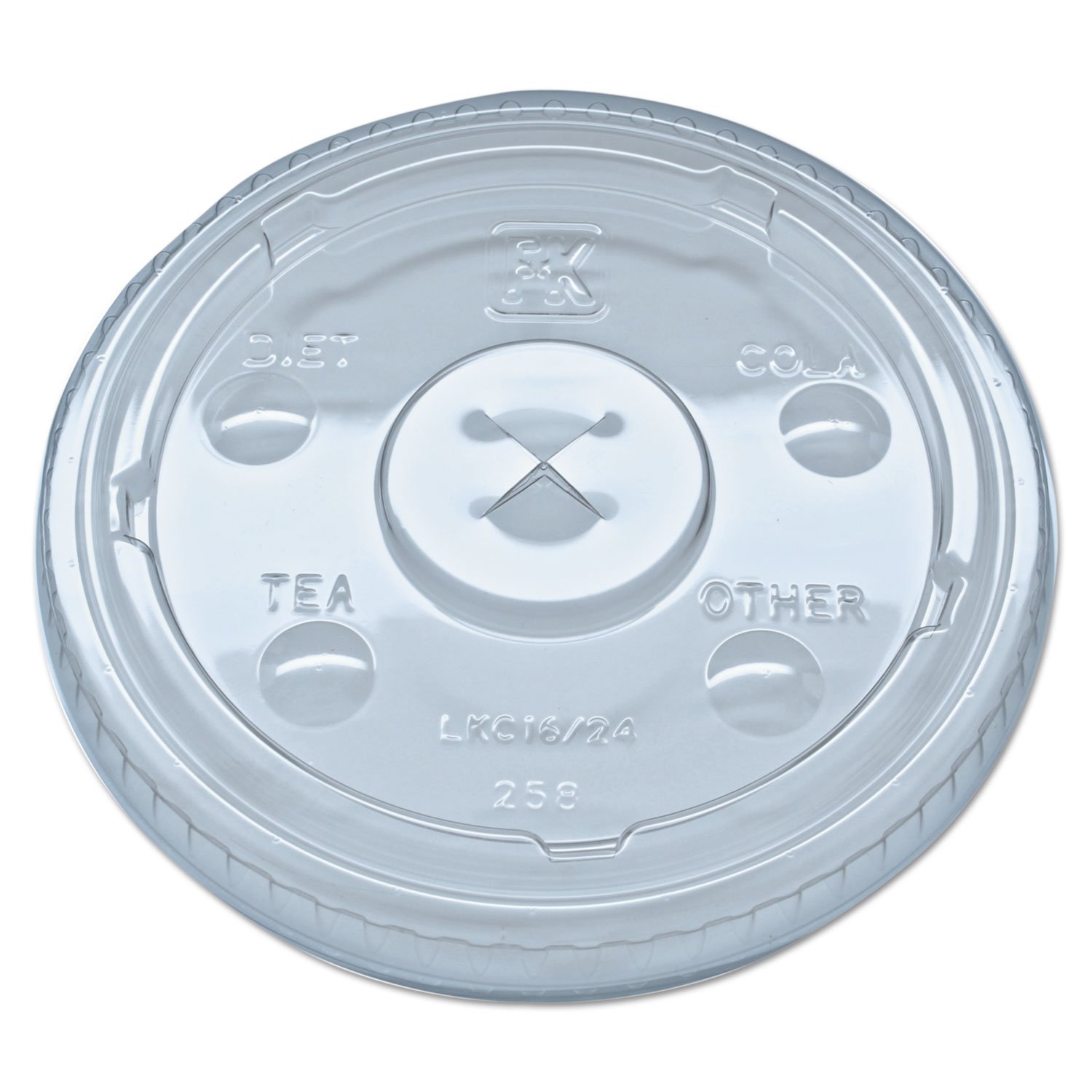 Fabri-Kal Kal-Clear/Nexclear 1000-Pack Disposable Drink Cup Lids - Clear Plastic Lids for 12-24 Oz Cups - Perfect for Restaurants, Cafes & Takeout Businesses