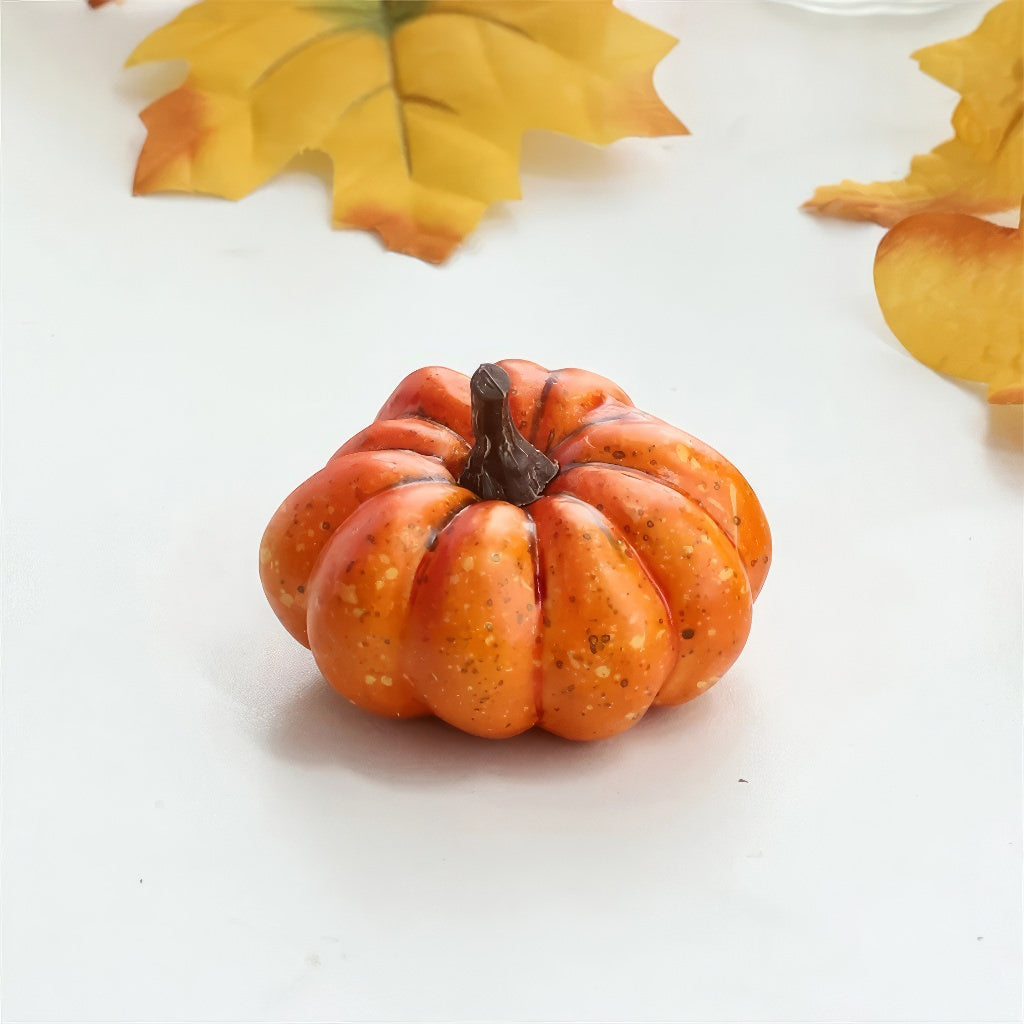 Mini Pumpkins Fall Decor Set - Handcrafted Autumn Pumpkin Decorations for Home, Thanksgiving, Halloween & Seasonal Table Centerpieces