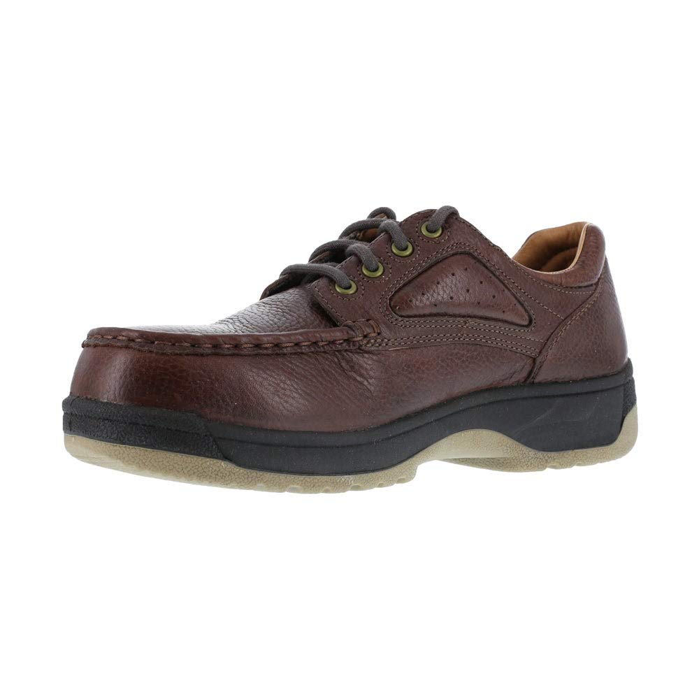 Florsheim Work Compadre Women's Composite Toe Dress Shoes - Dark Brown - Size 11 X-Wide | Slip-Resistant & Comfortable for Office, Business & Professional Work Environments
