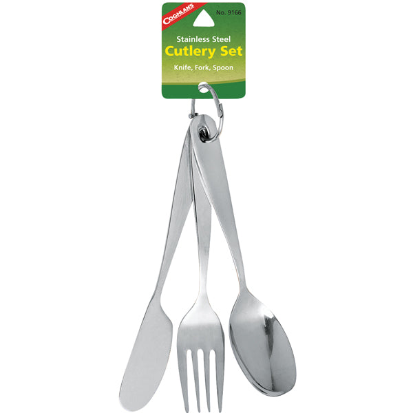 Premium 3-Piece Stainless Steel Cutlery Set - Knife, Fork & Spoon - Durable & Elegant Flatware for Dining, Kitchen & Travel - Perfect for Home, Restaurant & Camping Use