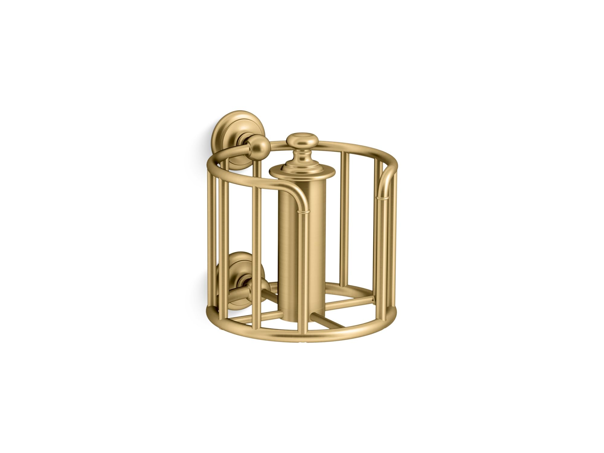 KOHLER Artifacts Vertical Toilet Paper Holder - Chrome Bathroom Tissue Stand for Modern & Luxury Home Decor | Perfect for Bathroom, Powder Room & Guest Bath Organization