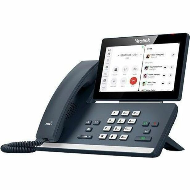 Yealink MP58 IP Phone for Zoom - Corded VoIP Desk Phone with Bluetooth & Wi-Fi - Wall Mountable or Desktop Use - Classic Gray - Ideal for Home Office & Business Conference Calls