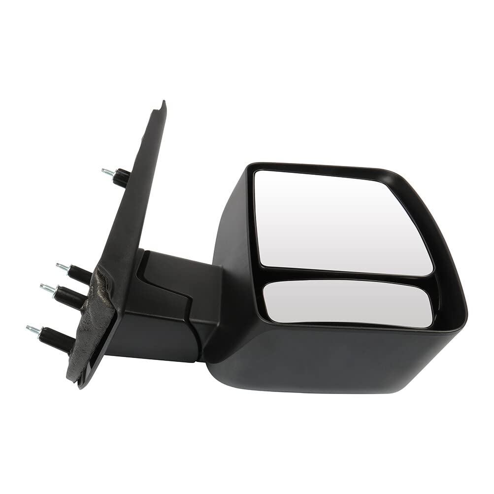SCITOO Black Manual Folding Passenger Side View Mirror Replacement for 2012-2013 Nissan NV1500 NV2500 NV3500 - NI1321232 | Durable Exterior Mirror for Commercial Vans & Work Trucks