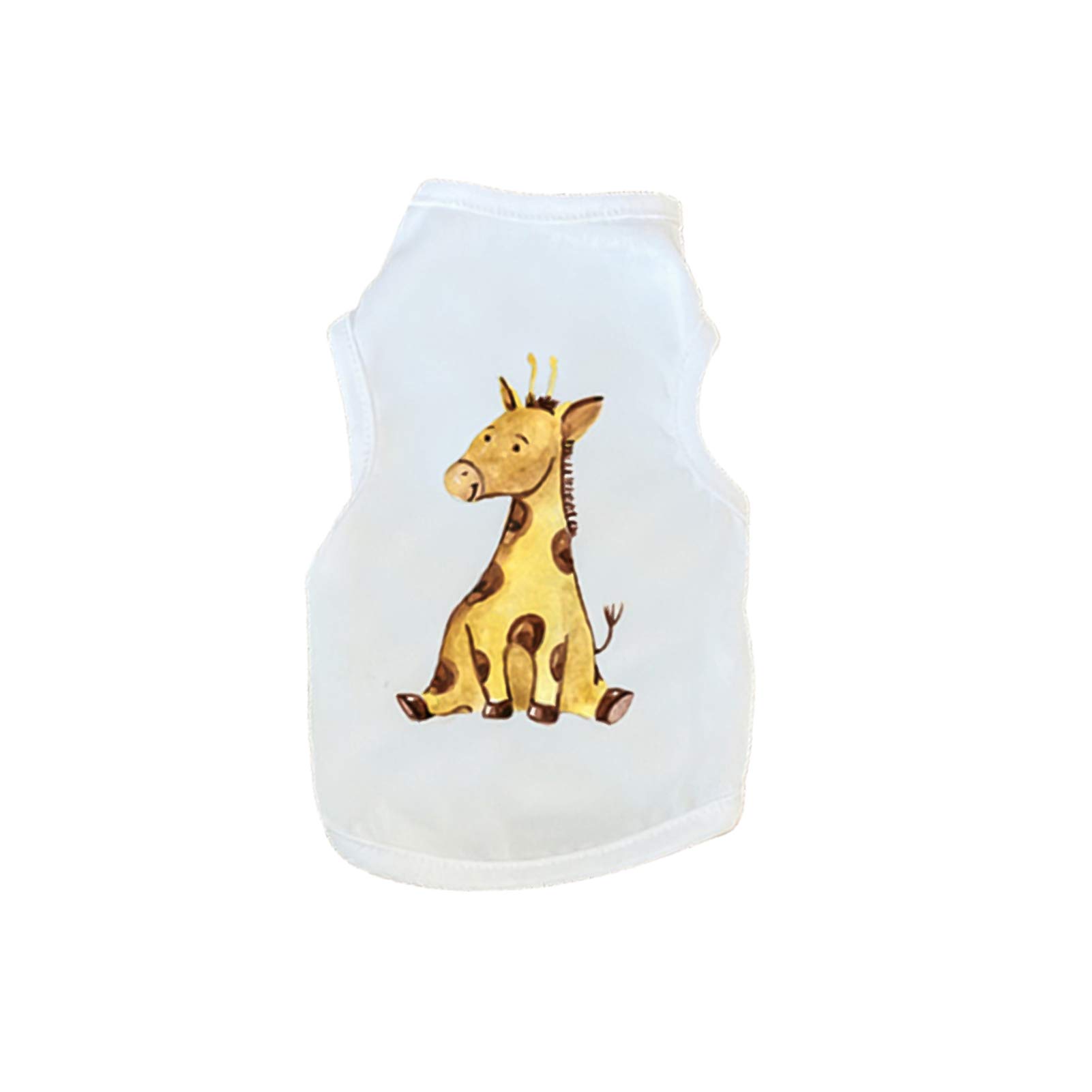SONGBIRDTH Trendy Cartoon Dog Vest - Breathable Polyester Pet Shirt for Small & Medium Dogs, XXL Size - Perfect for Outdoor Walks, Park Visits & Pet Events