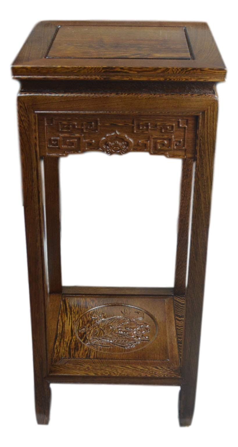 Premium Rosewood Square Plant Stand - 27