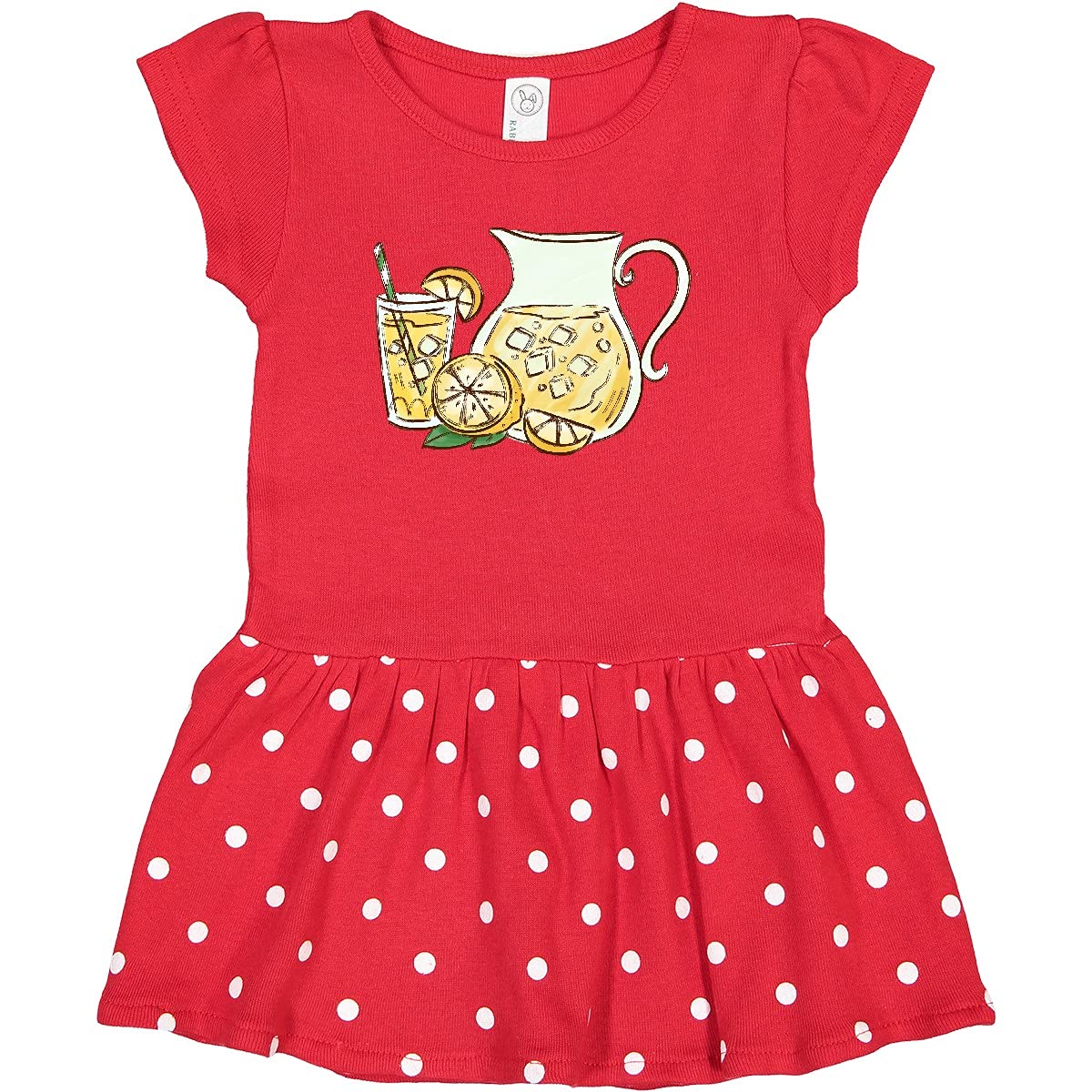 Inktastic Fresh Lemonade Toddler Dress - Cute Summer Outfit for Girls, Soft Cotton Baby Dress with Lemon Print, Perfect for Beach, Picnic & Playdates