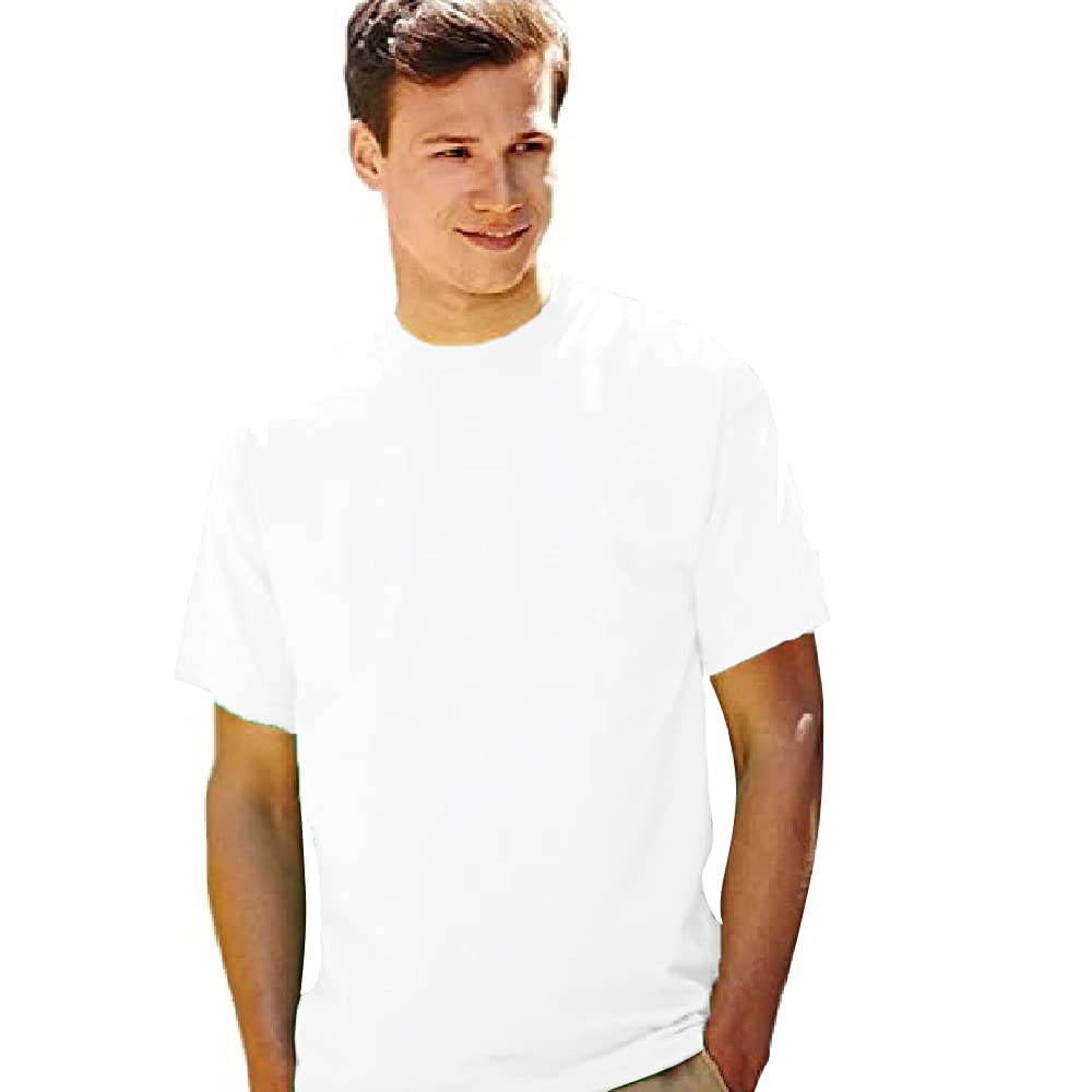 Fruit of the Loom Men's 61-036-0 Crew Neck T-Shirt - Soft Cotton Casual Tee for Everyday Wear, Gym & Lounge