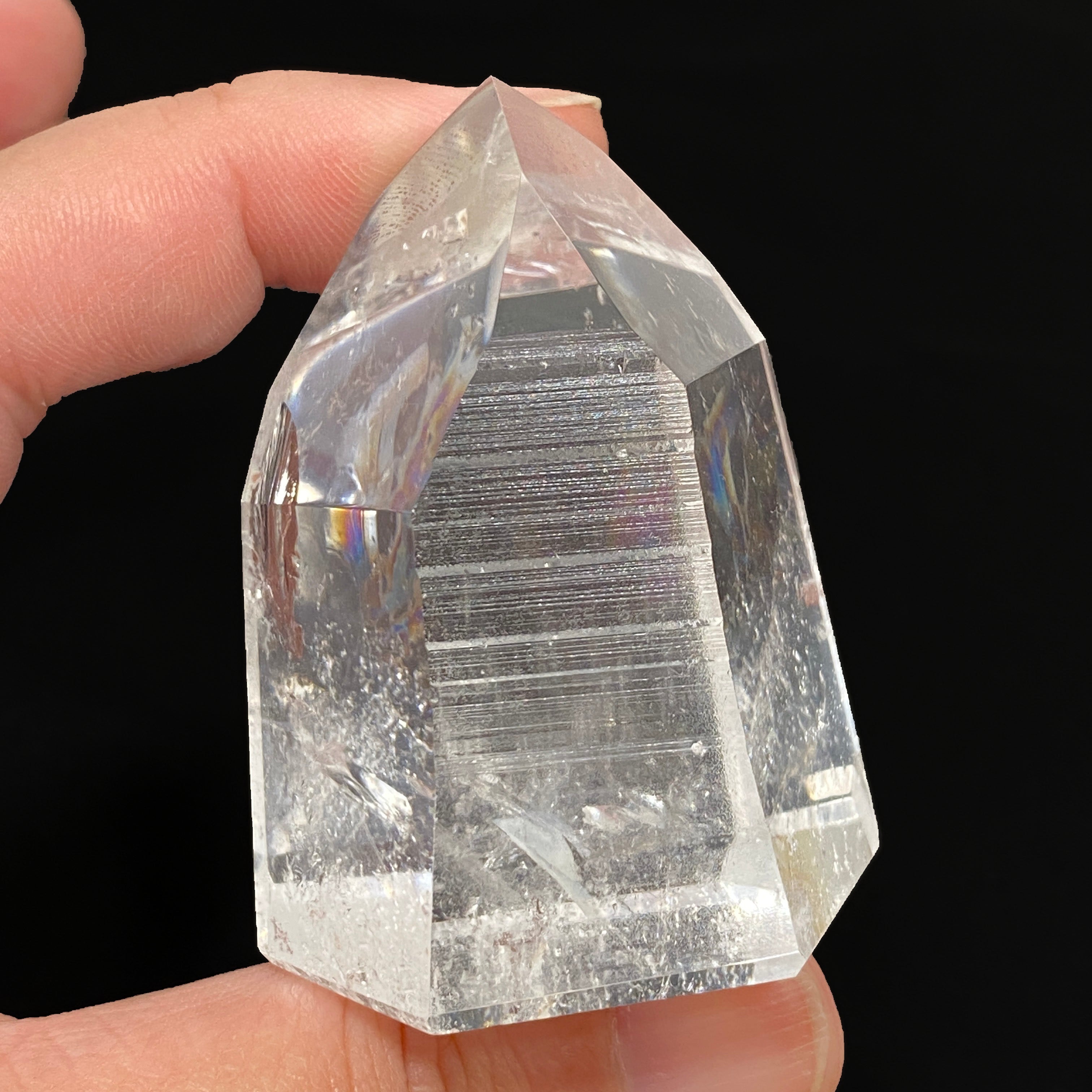 Lemurian Seed Crystal Polished Point - 118g 57x43mm LSQ 22 - Healing Stone for Meditation, Energy Work & Spiritual Growth
