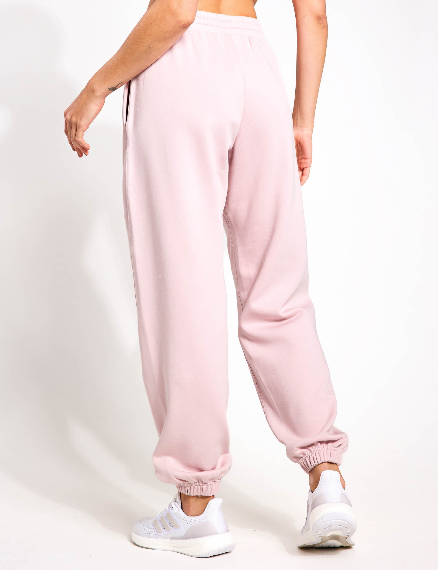 ALL SZN Fleece Loose Joggers for Women - Cozy Sandy Pink Sweatpants for Lounge, Yoga & Running | Soft Casual Winter Pants