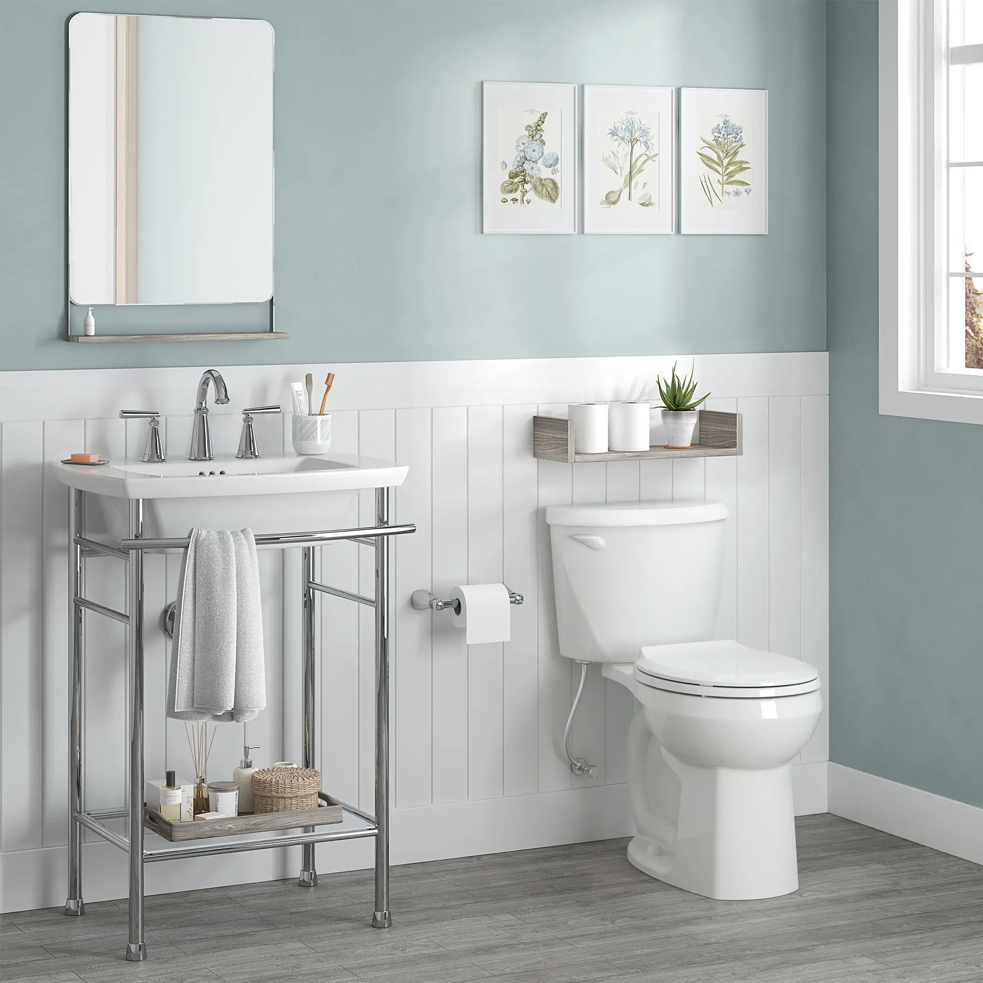 Colony® 3 Two-Piece 1.28 GPF/4.8 LPF Water-Saving Round Front Toilet Bowl - Chair Height Comfort, Seat Not Included | Perfect for Small Bathrooms, Powder Rooms & Modern Homes