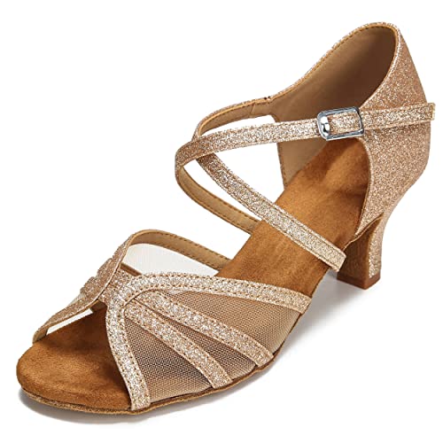 Glitter Gold-2.5 Inch Heel