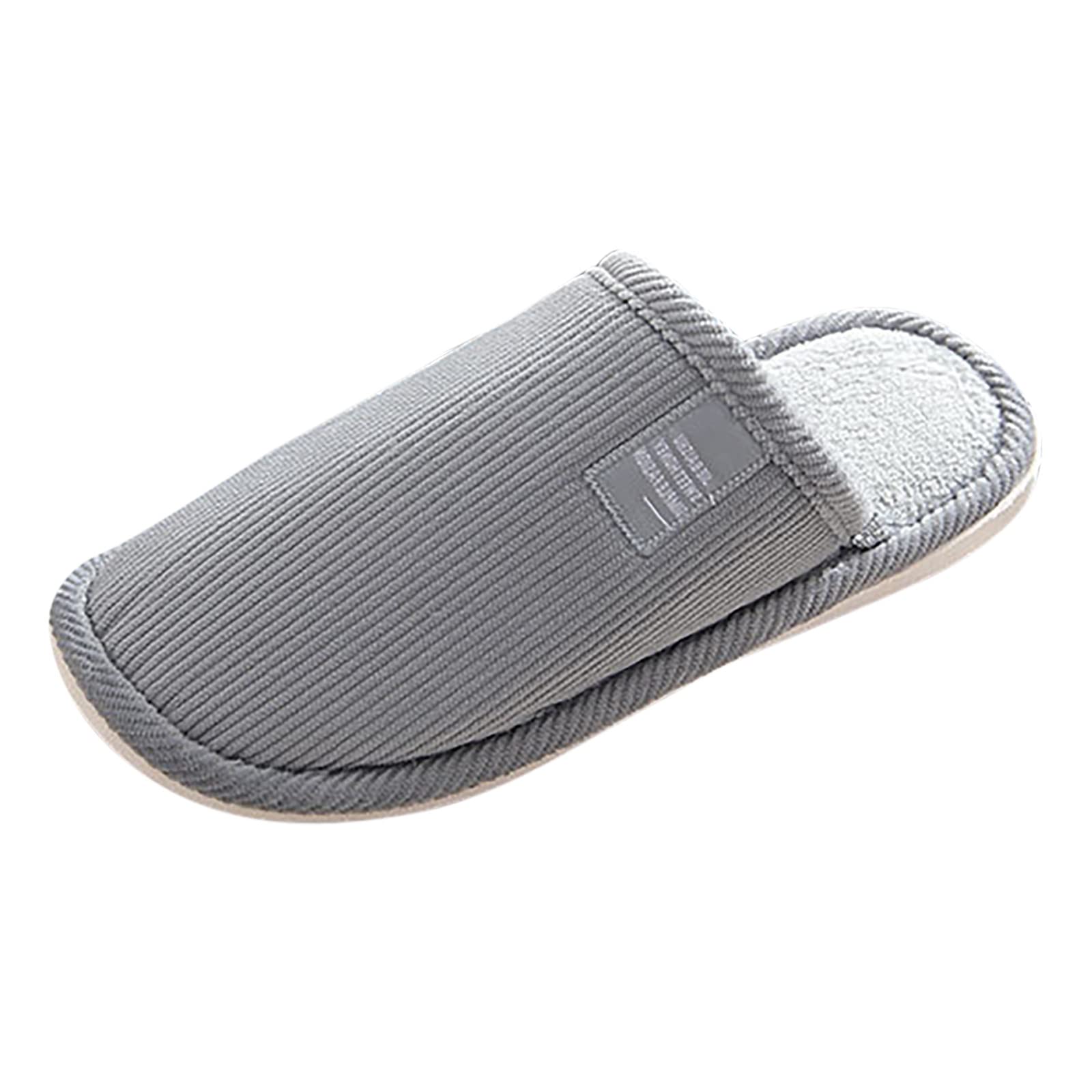 Memory Foam House Slippers for Men & Women - Warm Plush Indoor Slip-On Closed Toe Shoes | Perfect for Home, Lounge & Winter Comfort