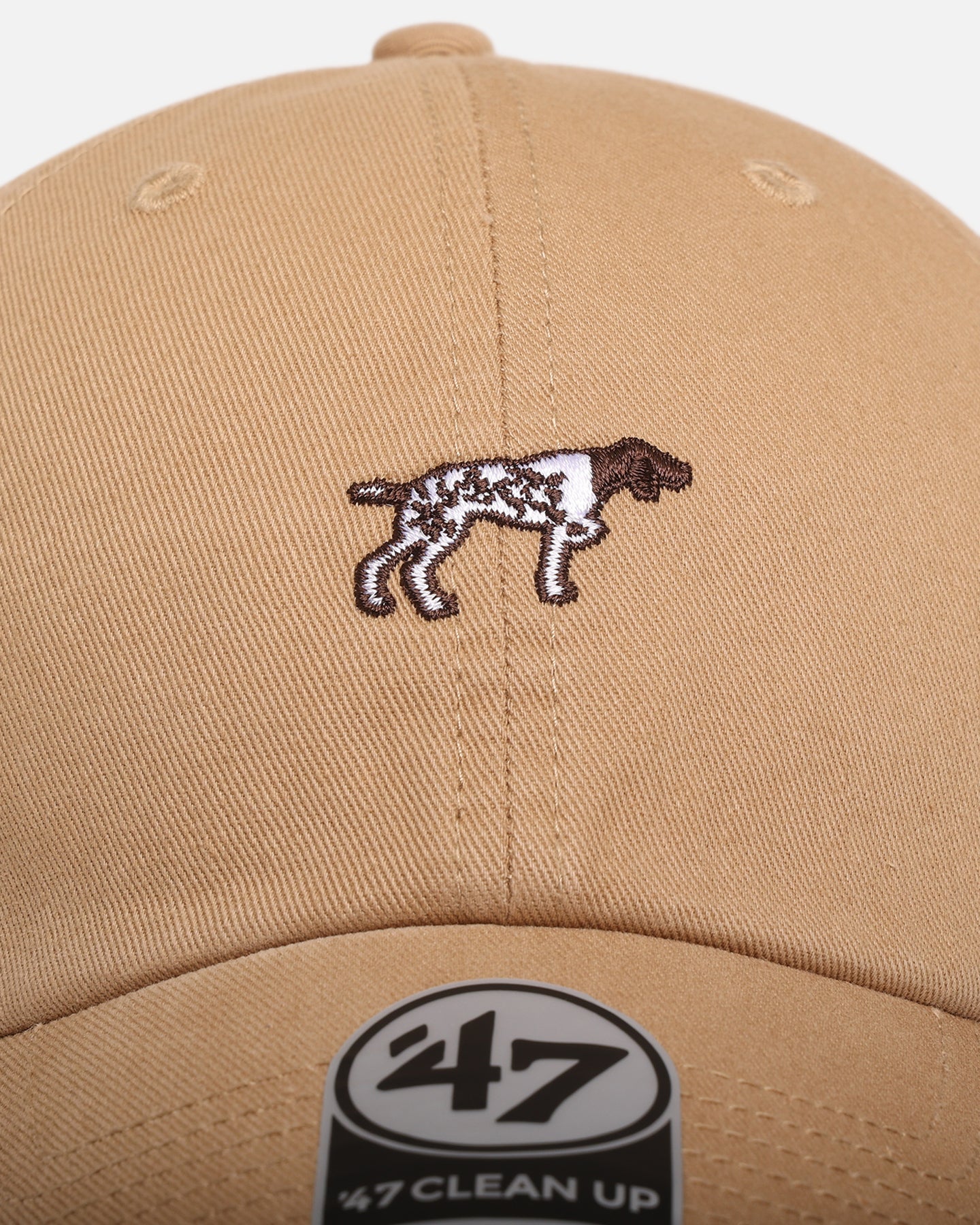 47 Brand German Shorthaired Pointer Dog Hat - Adjustable Strapback Cap in Khaki for Outdoor Hunting & Casual Wear