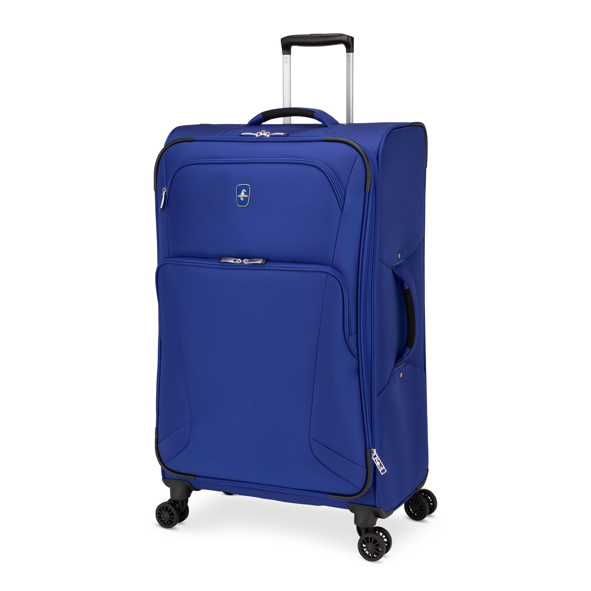Atlantic Artisan III Spinner 3-Piece Luggage Set - Lightweight Expandable Suitcase with 360° Wheels for Travel, Business & Vacation (Black) - Perfect for Airplane Carry-On & Checked Bags