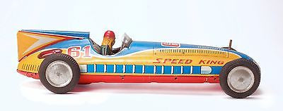 Vintage FRICTION SparKing Speed King 61 Mark YA Japanese Model Car - Collectible Antique Toy in Good Condition - Perfect for Display, Collection, and Retro Car Enthusiasts