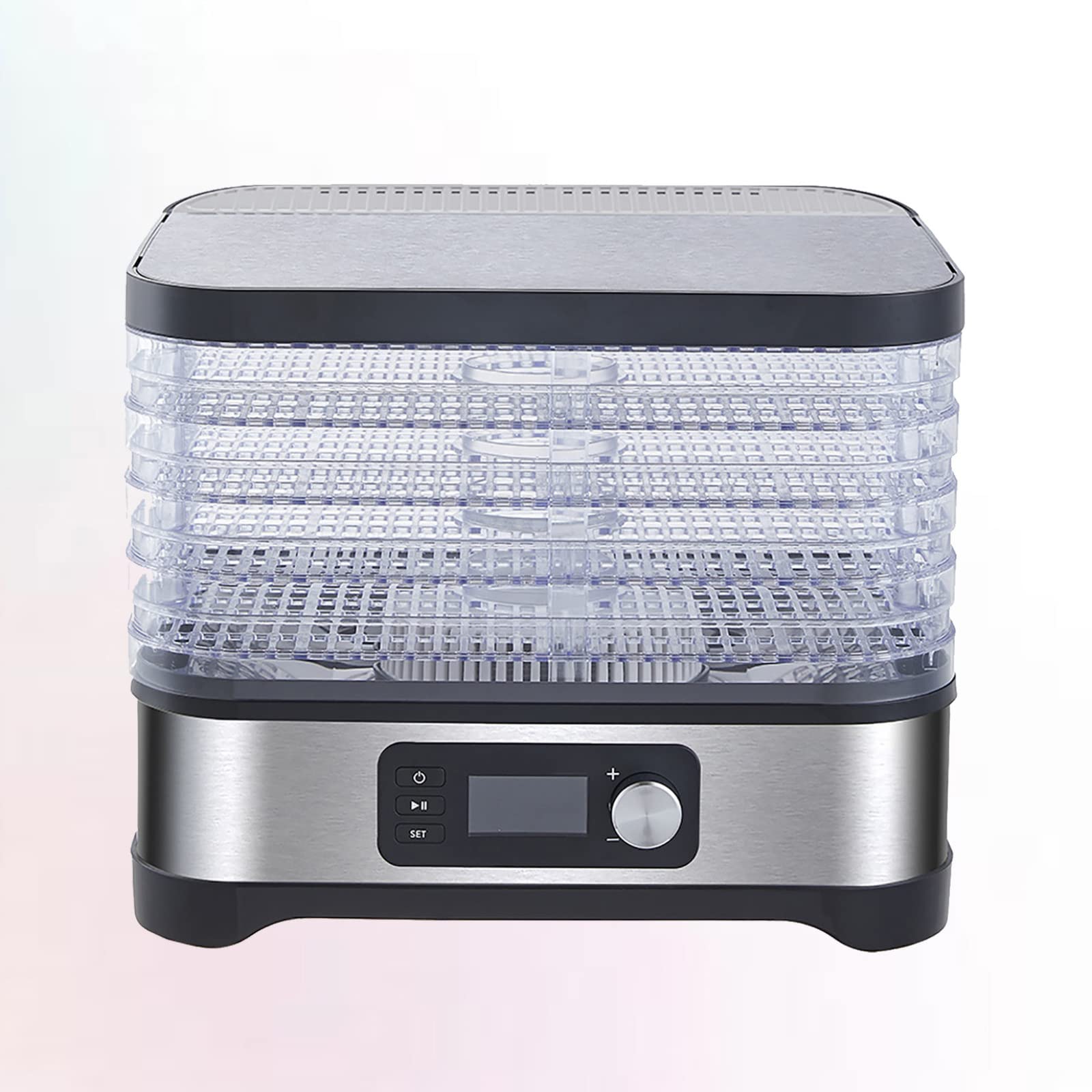 BJH 5-Tray Food Dehydrator - Adjustable Temperature Fruit & Vegetable Dryer for Healthy Snacks, Jerky, Herbs, and Pet Treats | Perfect for Home Kitchen, Camping, and Food Preservation