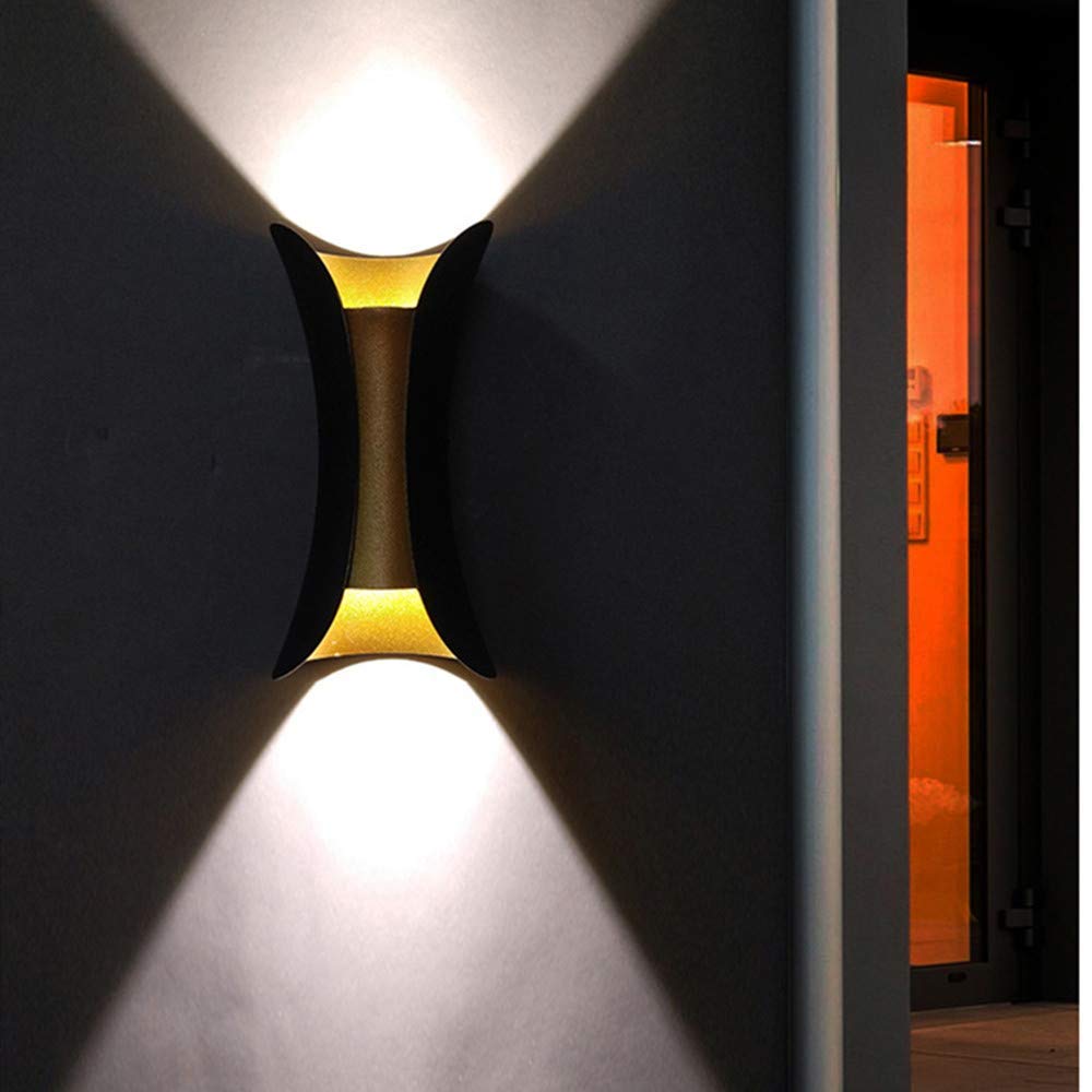 3000K Warm White LED Wall Light - IP65 Waterproof Indoor/Outdoor Spot Night Light for Hallway, Bedroom, Living Room | Modern Metal Sconce Lighting for Patio, Garden, Porch & Exterior Walls