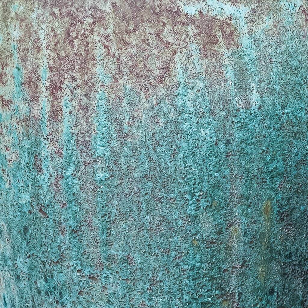 Campania International Paraiso Verdigris Planter Set of 2 - Outdoor Garden Decor for Patio, Porch & Landscaping