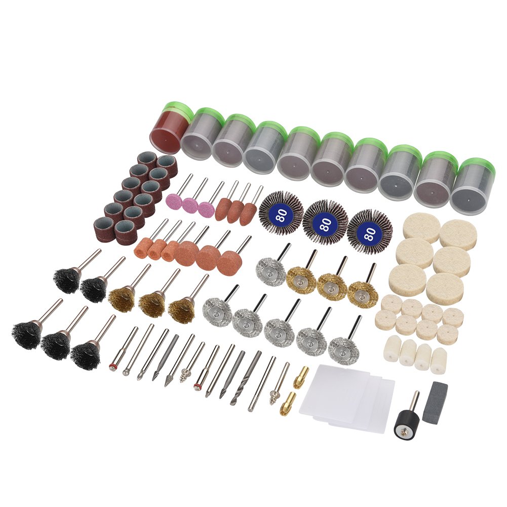 Electric Rotary Tool Kit - 350pcs Grinding Sanding Wheels & Polishing Accessories for Engraving, Metal, Wood & DIY Projects | Nosii Professional Grade Engraver & Grinder Set for Crafts, Jewelry Making & Home Repairs