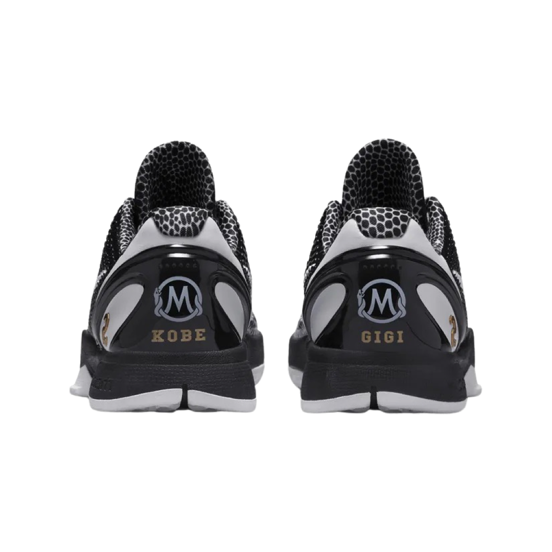 Kobe 6 Protro Mambacita Black White Basketball Shoes - Limited Edition Kobe Bryant Tribute Sneakers for Men's Sports & Casual Wear