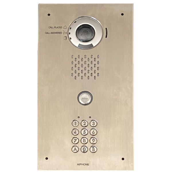 Aiphone IP-1 Button Video Door Station for Apartments - HD Intercom System with DVF-AC Technology | Secure Entry Solution for Homes & Condos