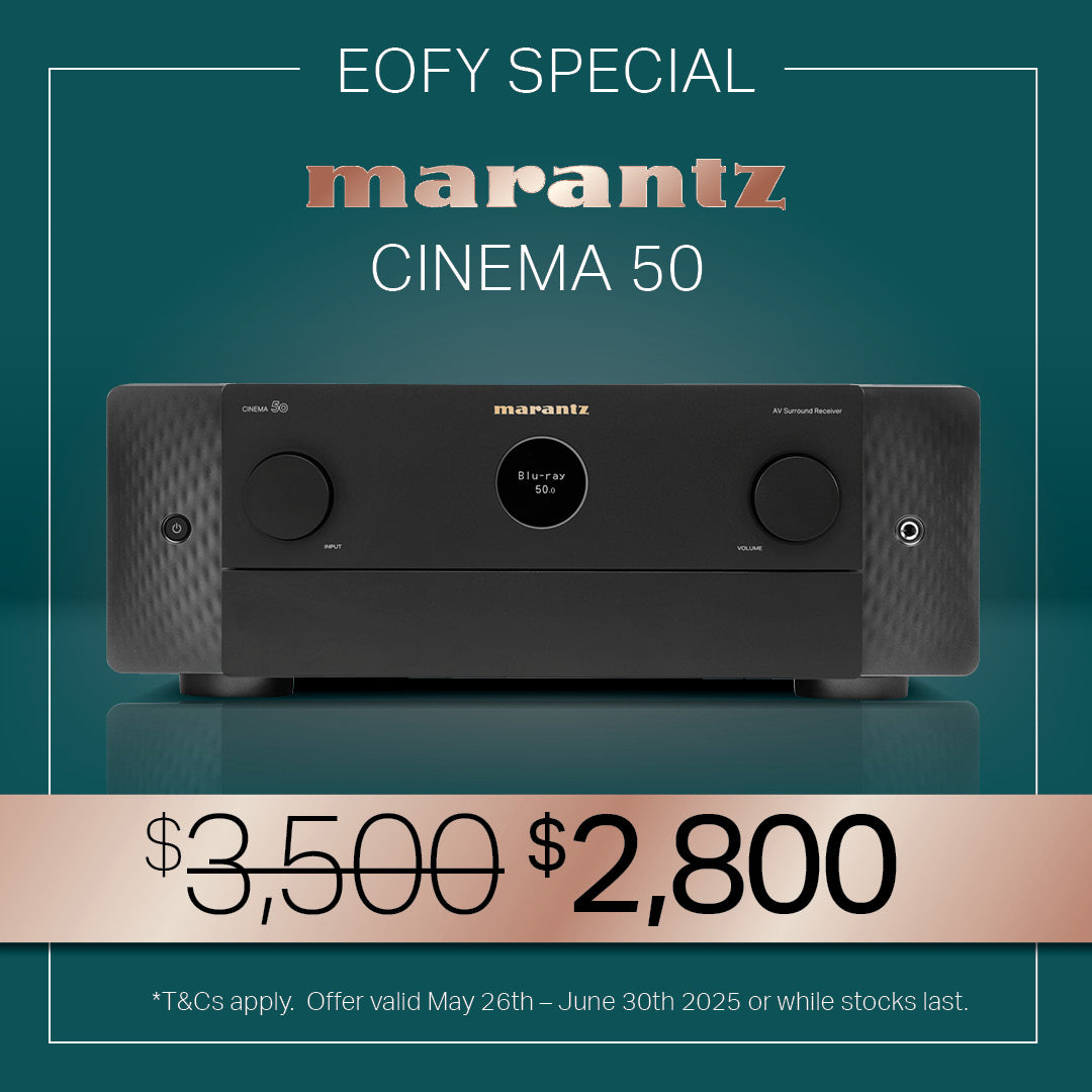 Marantz Cinema 50 9.4 Channel AV Receiver - Premium Home Theater Audio System for Movies, Music & Gaming - Dolby Atmos & IMAX Enhanced Support - Perfect for Living Rooms & Media Rooms