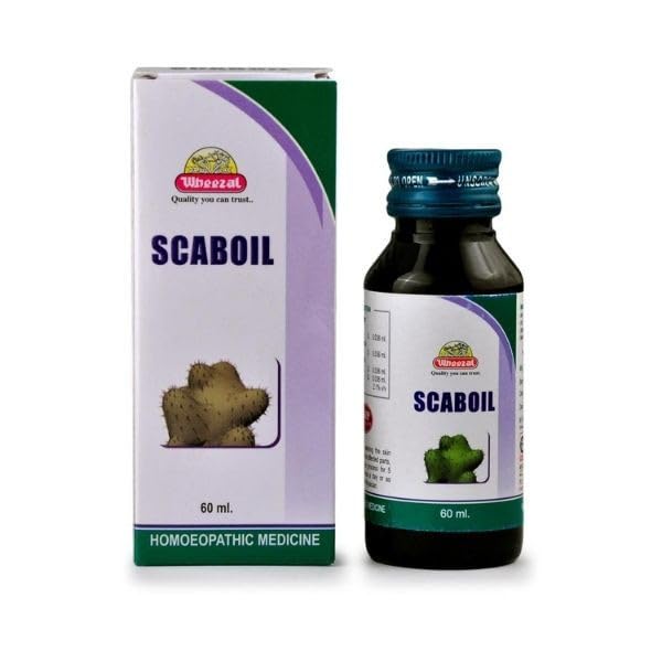 Scaboil Lotion 60ml by Wheezal – Effective Anti-Scabies & Itch Relief Treatment for Skin Irritations – Perfect for Home & Travel Use