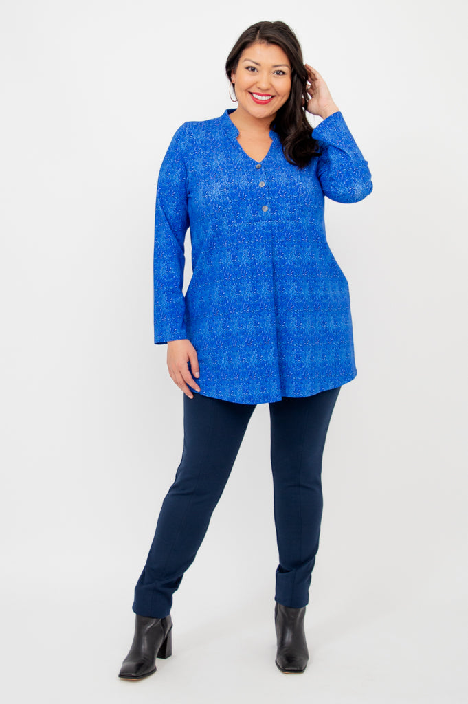 Edwina Long Sleeve Top - Soft Bamboo Fabric for Women - Perfect for Casual Wear, Office, and Vegas Night Out