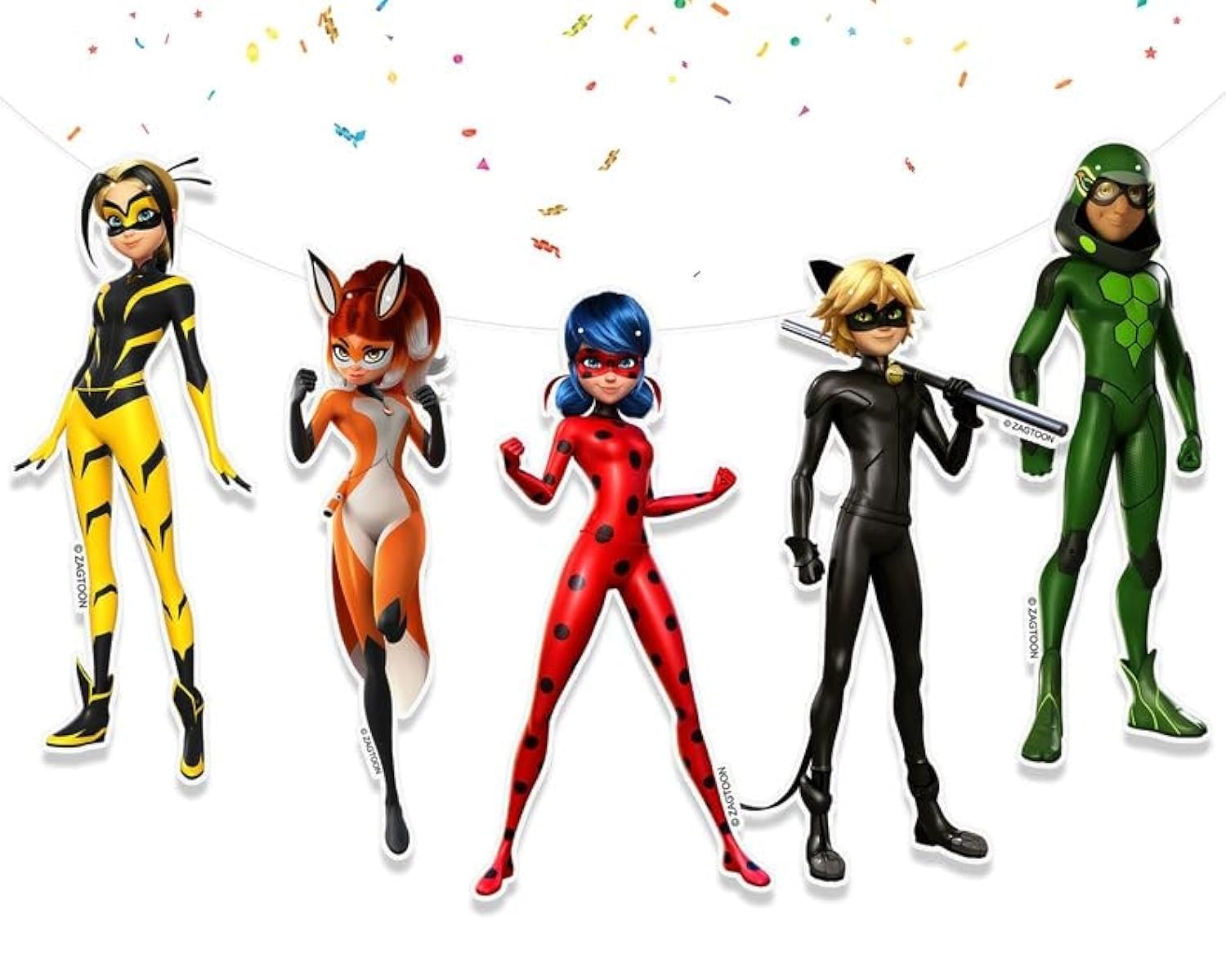 Miraculous Ladybug Birthday Banner - Cartoon Themed Wall Decor for Kids Party | Perfect for Birthday Decorations, Theme Parties & Room Decor