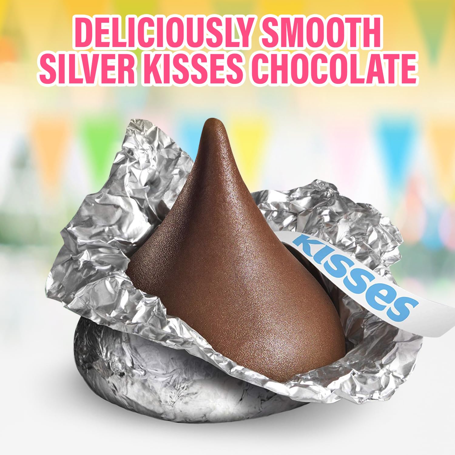 Hershey's Milk Chocolate Kisses Bulk (4 Lb) - Delicious Party Candy for Holidays, Weddings & Candy Buffets - Perfect Sweet Treat for Gifts, Celebrations & Everyday Snacking