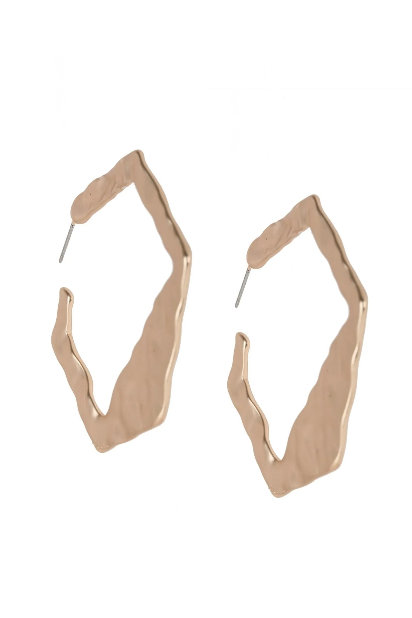 Hammered Geometric Earrings for Women - Handmade Boho Chic Dangle Earrings - Perfect for Parties, Weddings & Everyday Wear