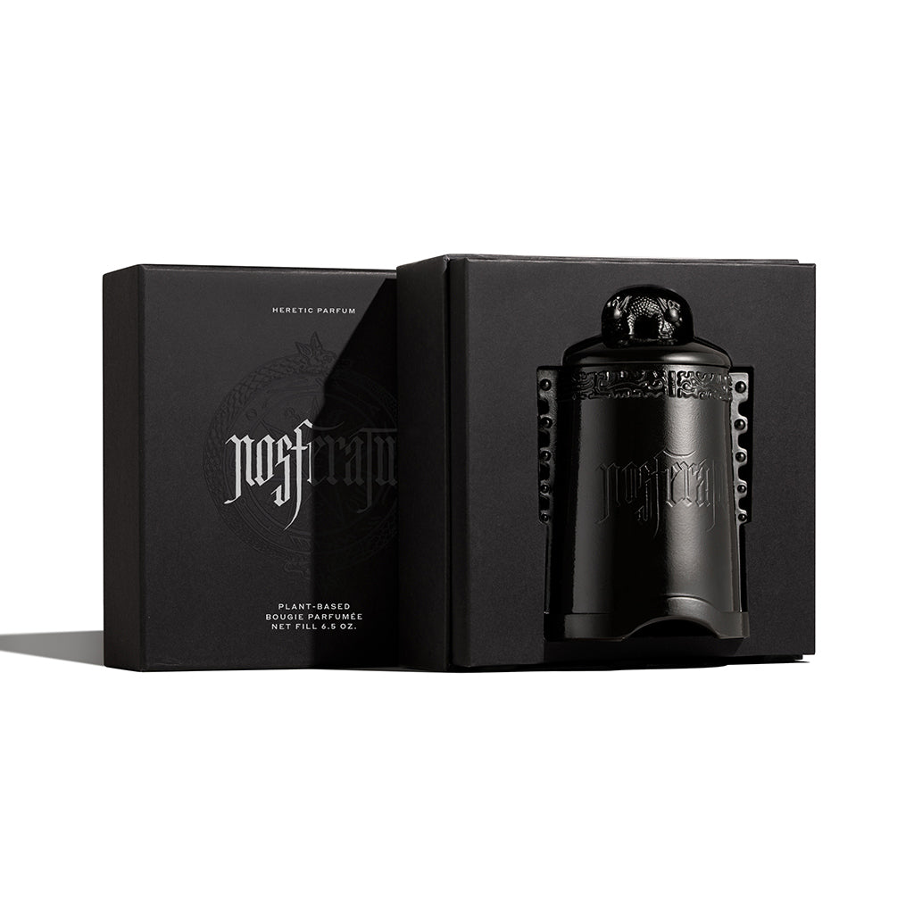 NOSFERATU Gothic Candle - Handmade Vampire-Themed Soy Wax Candle for Halloween Decor, Gothic Home Decor & Spooky Party Ambiance