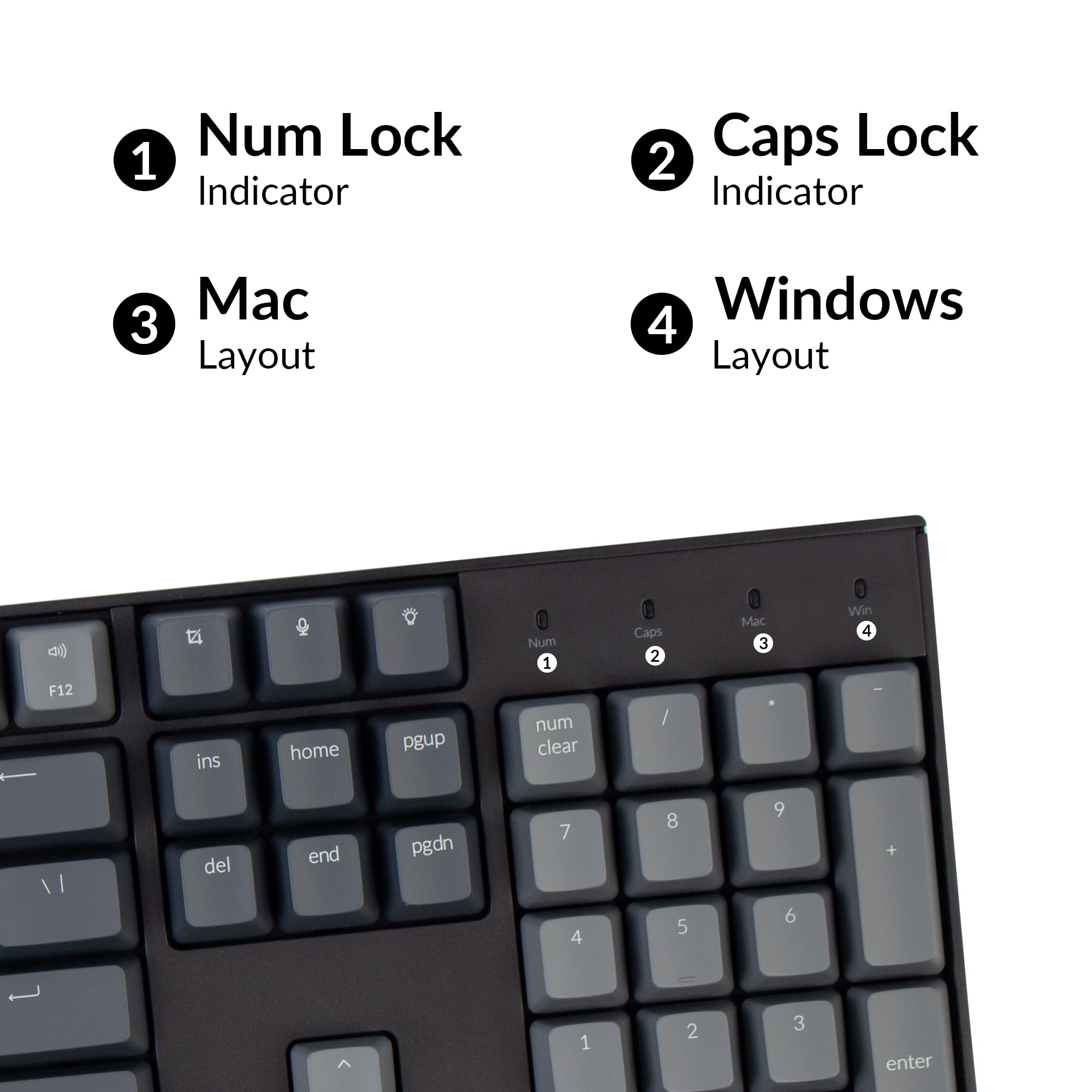 Keychron K10 RGB Mechanical Keyboard - Bluetooth/USB, Gateron Brown Switch for Mac/Windows Gaming & Work
