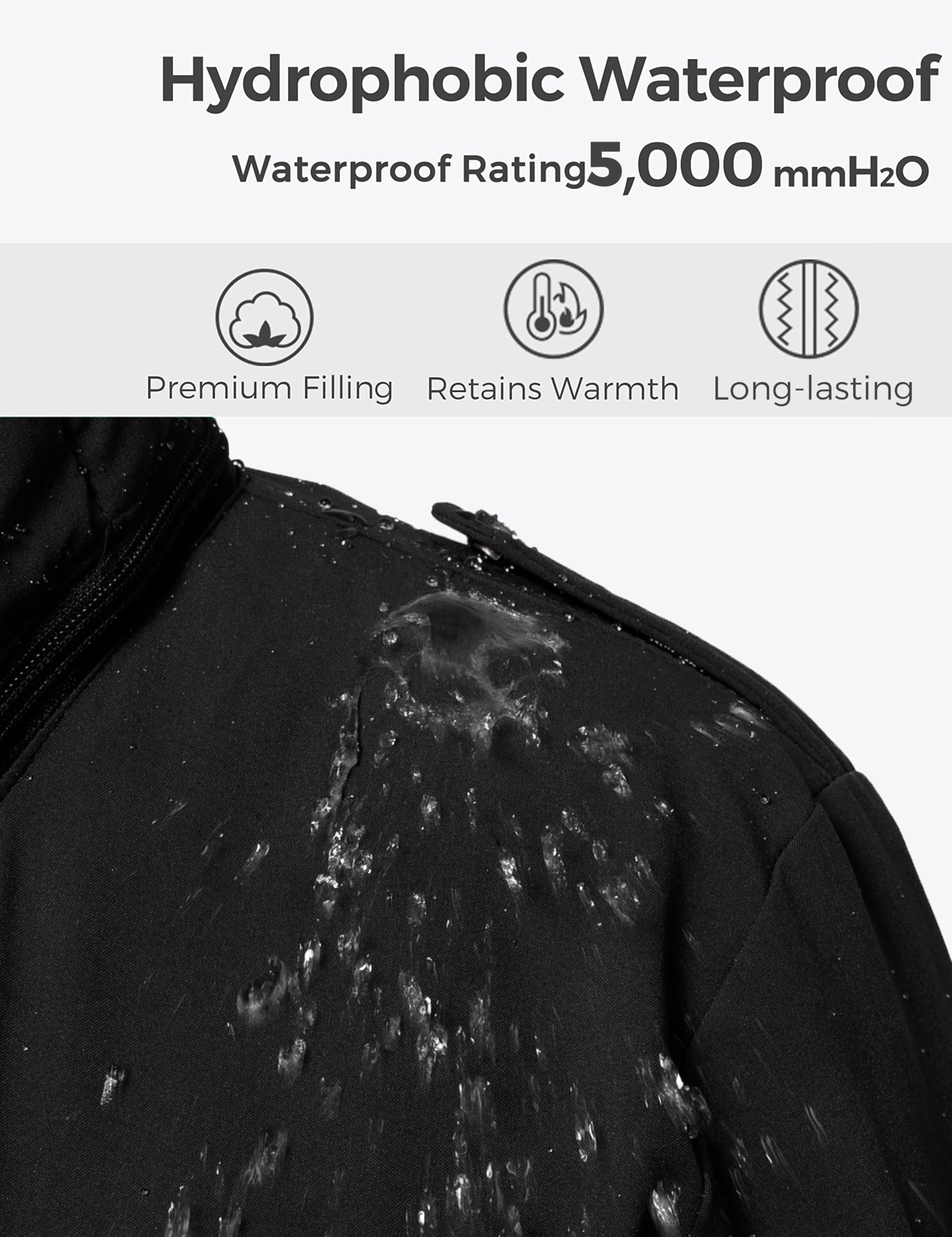 Wantdo Women's Plus Size Winter Puffer Jacket - Warm Thickened Parka Coat with Removable Hood | Cold Weather Outerwear for Snow, Travel & Daily Wear