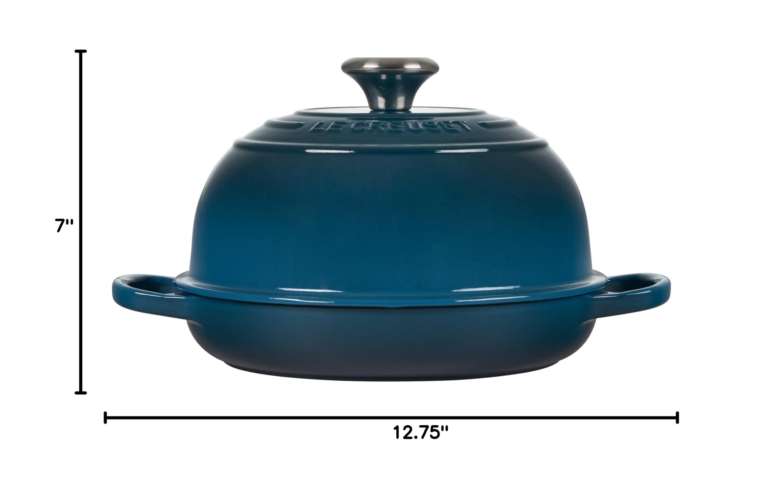 Le Creuset Enameled Cast Iron Bread Oven - 5.5 Qt, Deep Teal Blue | Dutch Oven for Baking Artisan Bread, Sourdough, Roasting & Slow Cooking | Perfect for Home Bakers & Kitchen Enthusiasts