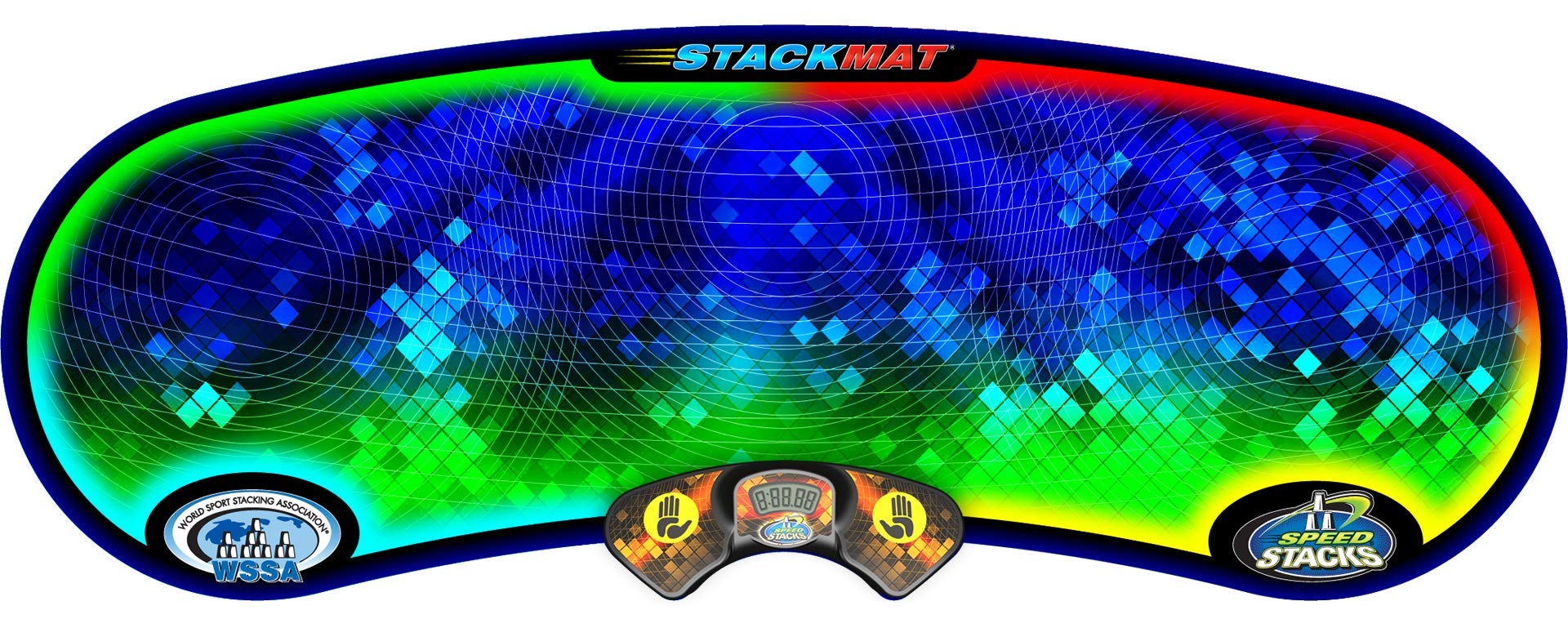 Speed Stacks Sport Stacking Cups Set - 12 Red Competition Cups with Holding Stem, GX Timer & Mat | WSSA Approved for Tournaments | Perfect for Kids & Adults Speed Stacking Practice, School PE Classes & Family Game Night