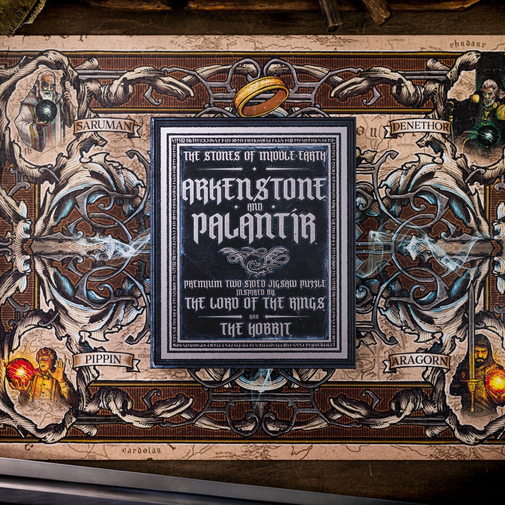 Arkenstone & Palantír Puzzle Set - Lord of The Rings Inspired 3D Crystal Puzzle for Adults - Perfect for Game Nights, Collectors & Tolkien Fans