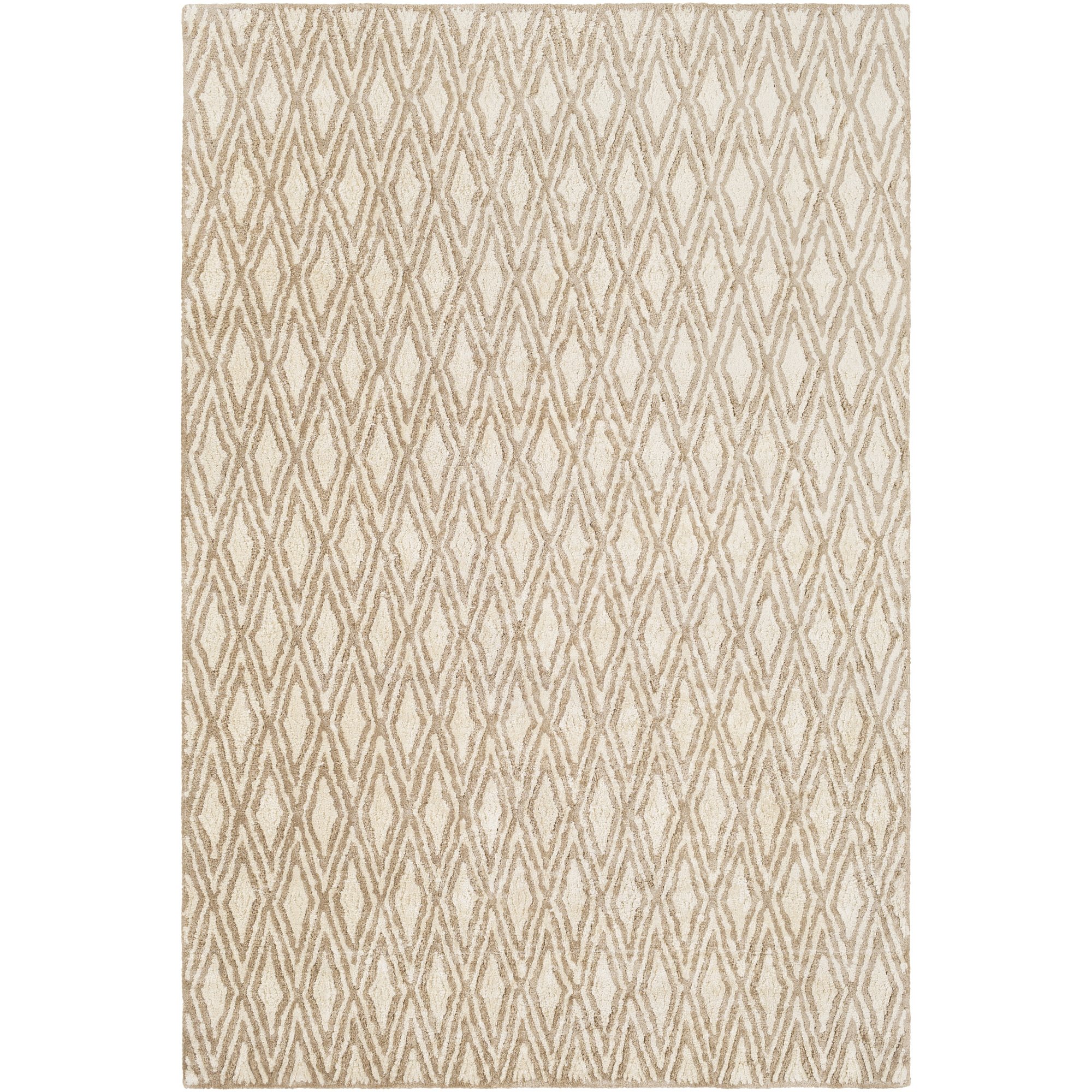 Premium Surya Handmade Quartz Area Rug 3x5 Feet - Soft Camel & Cream Bohemian Design for Living Room, Bedroom, or Office Decor