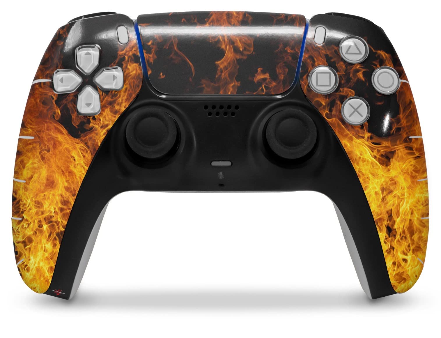 PS5 DualSense Controller Skin Wrap - Open Fire Design for Gaming Enthusiasts