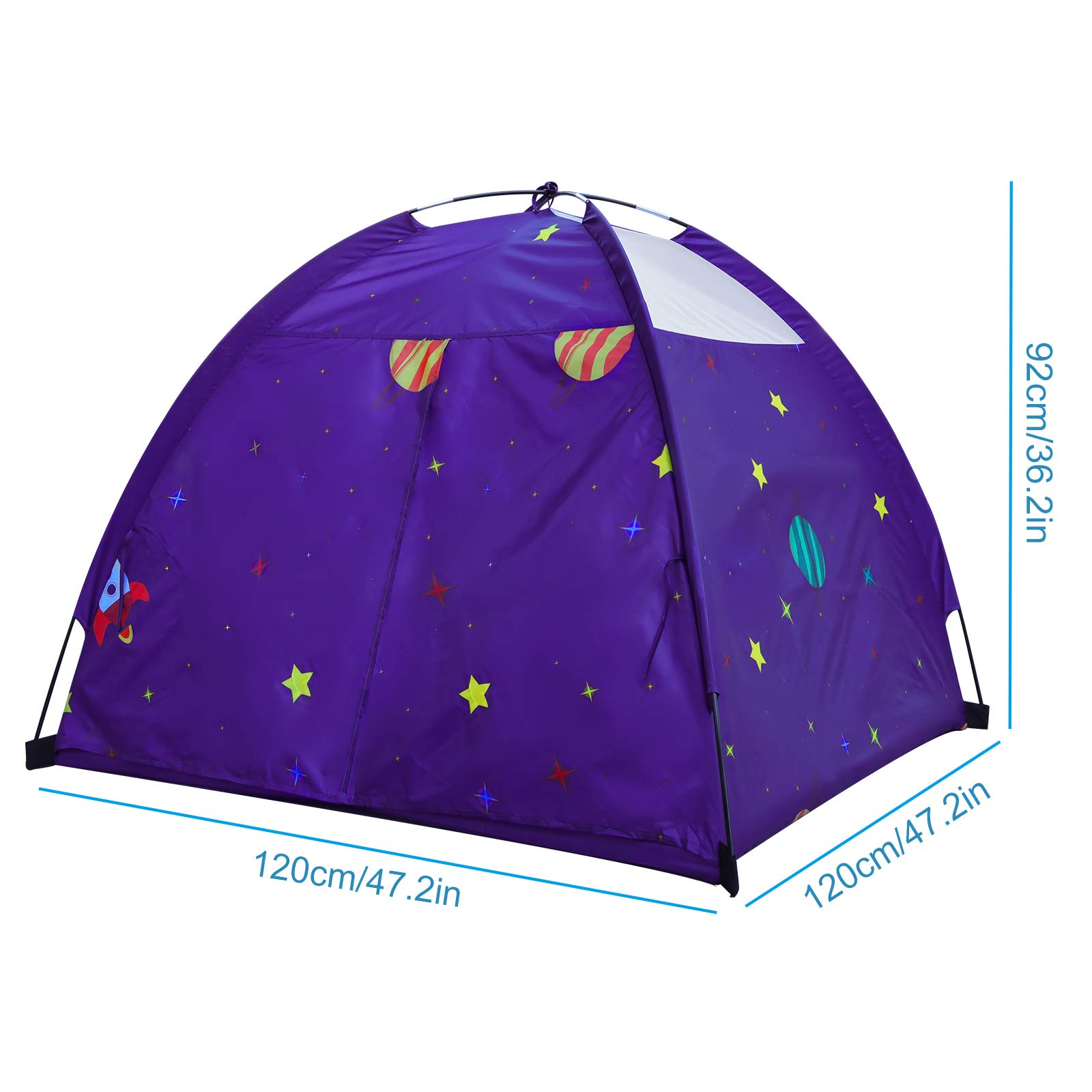 **Purple Kids Play Tent - Indoor & Outdoor Playhouse for Toddlers, Boys & Girls - Fun Gift & Game Toy for Pretend Play, Camping & Backyard Adventures**