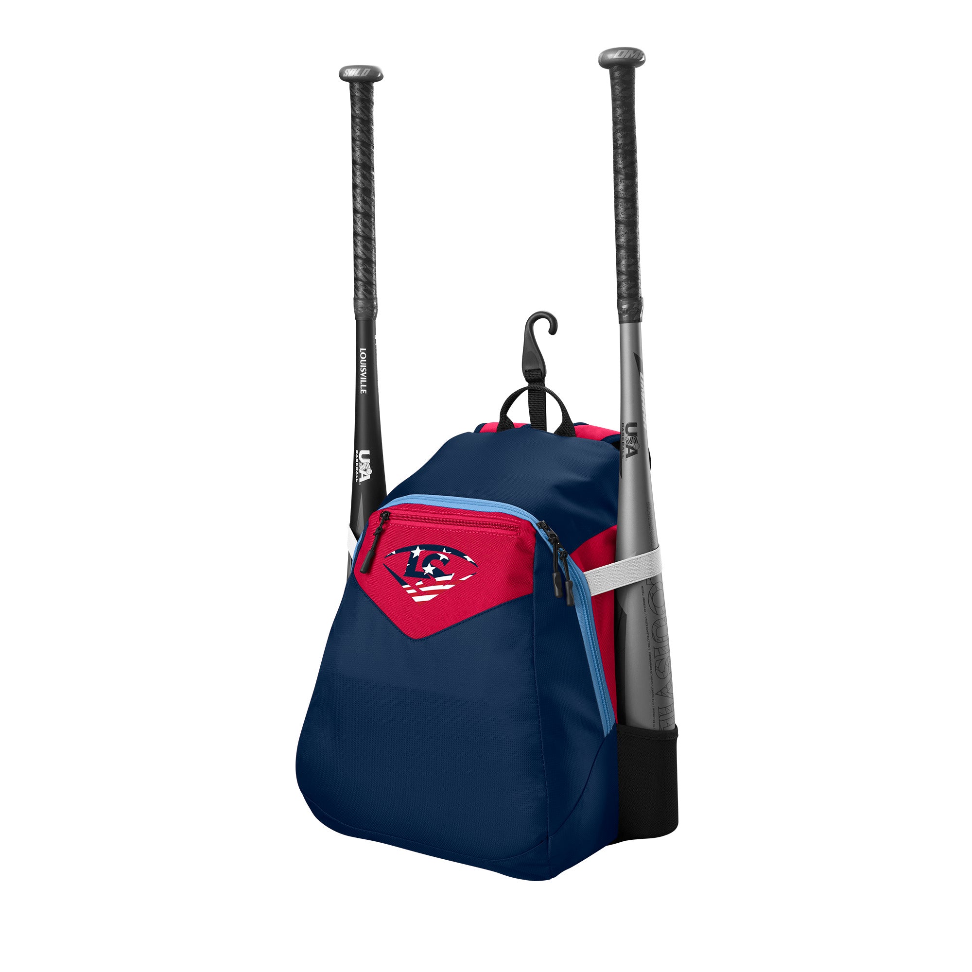 Louisville Slugger Genuine V2 Youth Baseball Backpack - Lightweight Durable Stick Pack for Kids & Teens - Perfect for School, Sports Practice & Travel