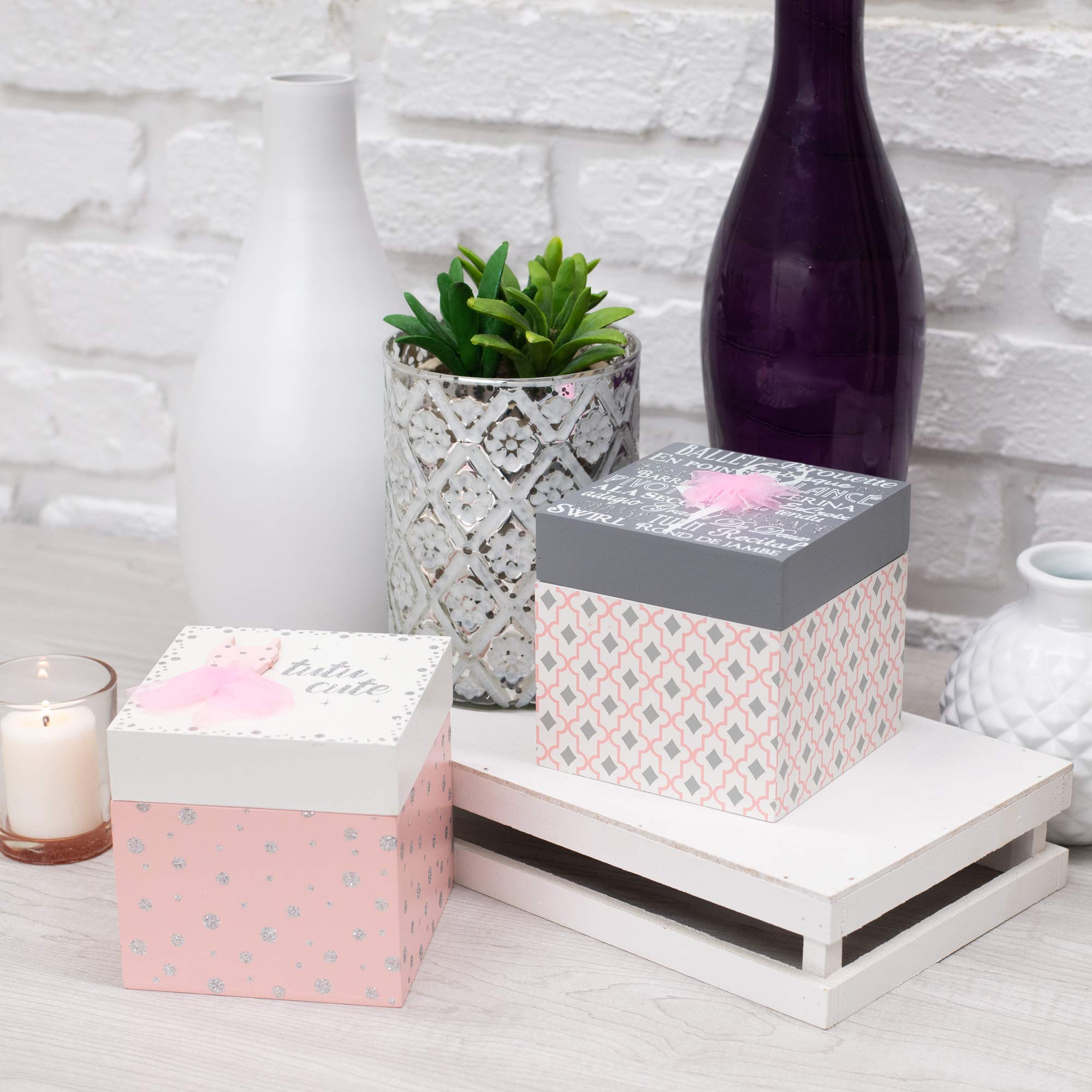 Elegant Roman Ballet Keepsake Box for Tutu & Dance Accessories - Perfect for Ballerina Gifts, Dance Recitals & Jewelry Storage