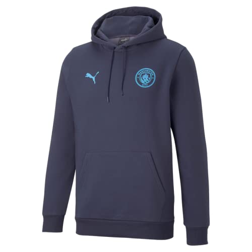 PUMA Manchester City Kids Hooded Sweatshirt - Boys' & Girls' Football Hoodie for School, Play & Soccer Training