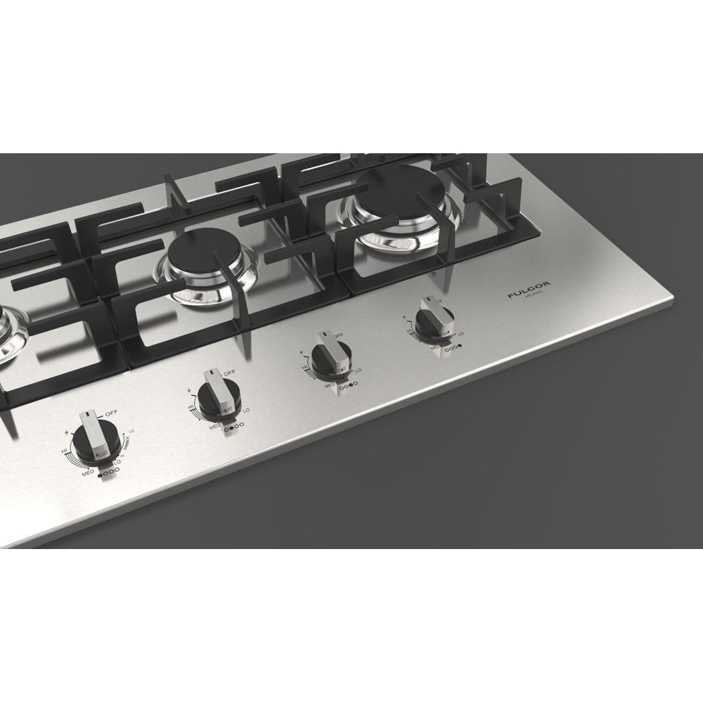 Fulgor Milano 42 Inch 400 Series 4-Burner Stainless Steel Gas Cooktop - F4GK42S1 | Perfect for Modern Kitchens, Home Chefs & Professional Cooking