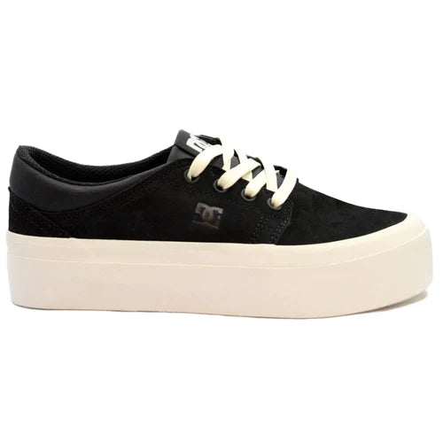 DC Trase Platform Sneakers in Black - Outlet Sale - Perfect for Skateboarding, Streetwear & Casual Fashion