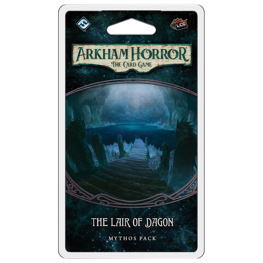 Arkham Horror LCG: The Lair of Dagon Expansion - Cooperative Horror Card Game for 1-4 Players | Perfect for Game Nights & Lovecraftian Horror Fans