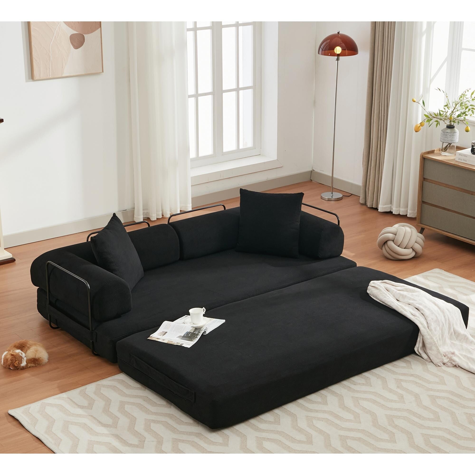 4 in 1 Convertible Sleeper Sofa Bed - 78.5