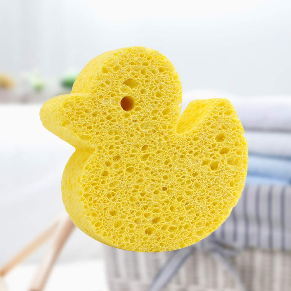 Super Soft Exfoliating Bath Sponge & Mesh Shower Brush - Gentle Body Scrub Loofah for Baby & Adult, Natural Foam Sea Sponge for Sensitive Skin | Perfect for Newborn Bathing, Spa Day & Daily Shower Routine
