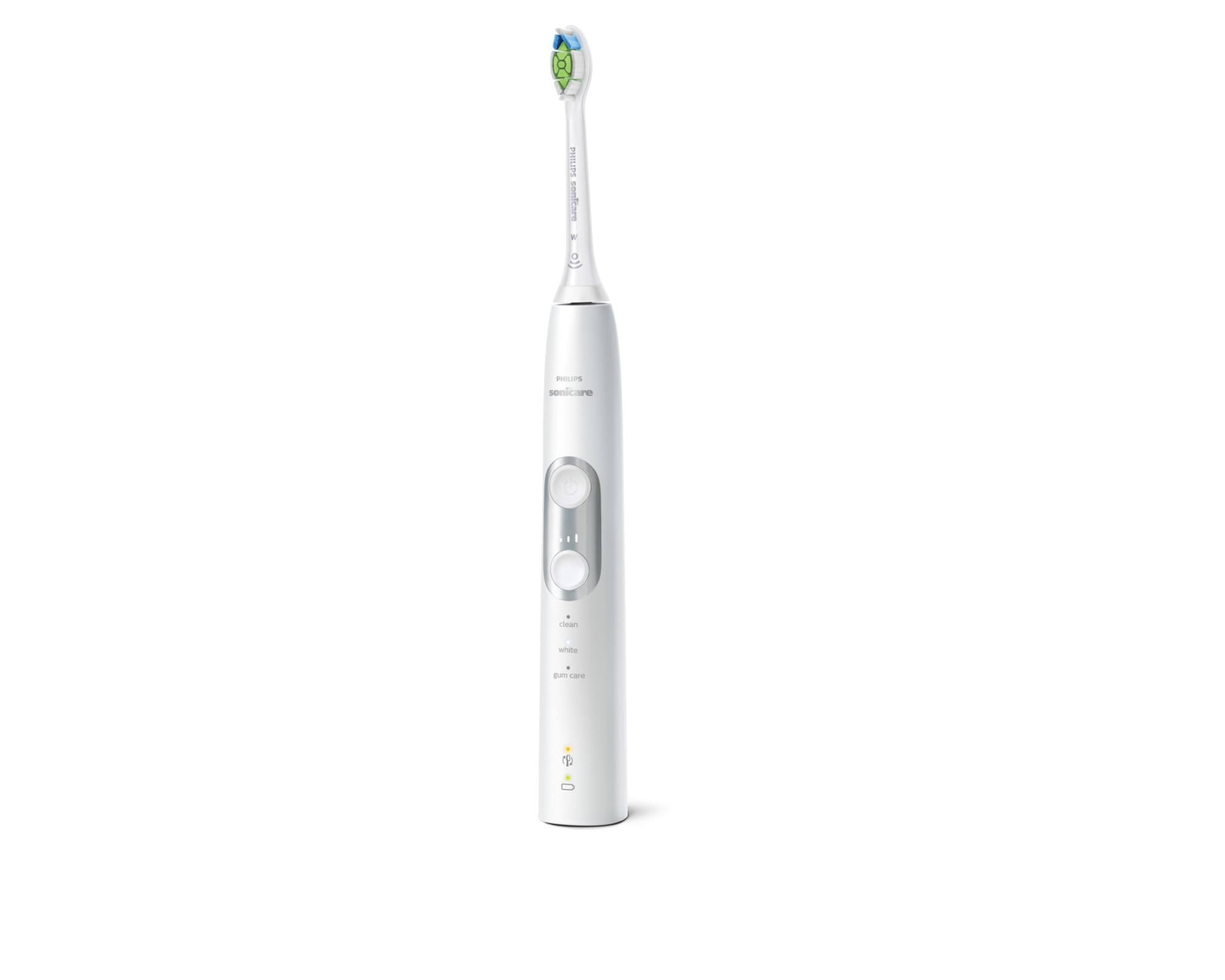 Philips Sonicare ProtectiveClean 6100 Rechargeable Electric Toothbrush - HX6877/21 | Whitening, Gum Care & Plaque Removal | 3 Modes, Pressure Sensor | Perfect for Travel & Daily Oral Hygiene (White)